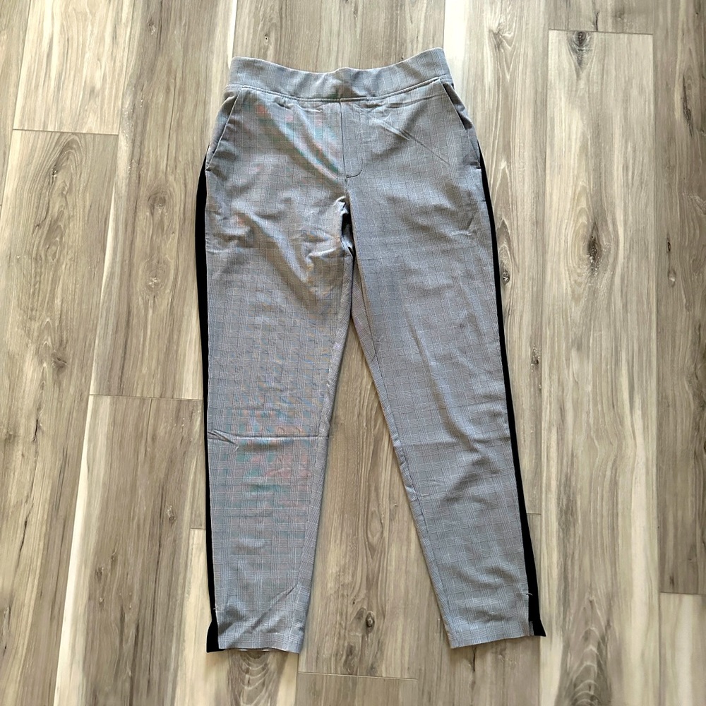 Athleta Brooklyn Pants Gray Plaid